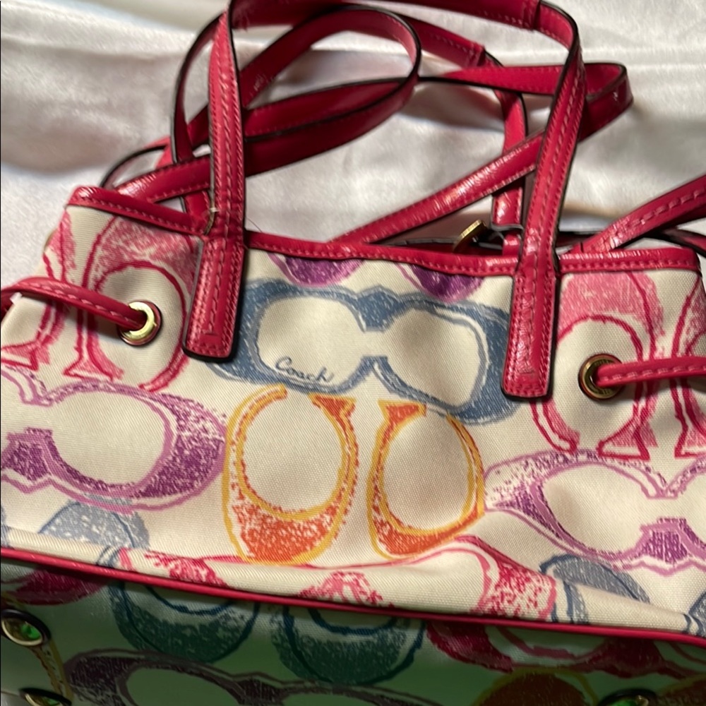 Coach Multicolor Signature Tote Bag